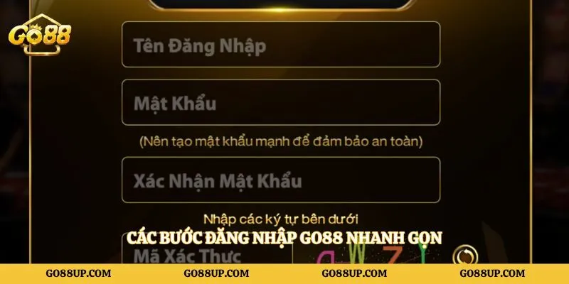 Các bước đăng nhập Go88 nhanh gọn