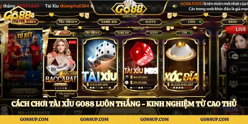 Cách Chơi Tài Xỉu Go88 Luôn Thắng - Kinh Nghiệm Từ Cao Thủ 
